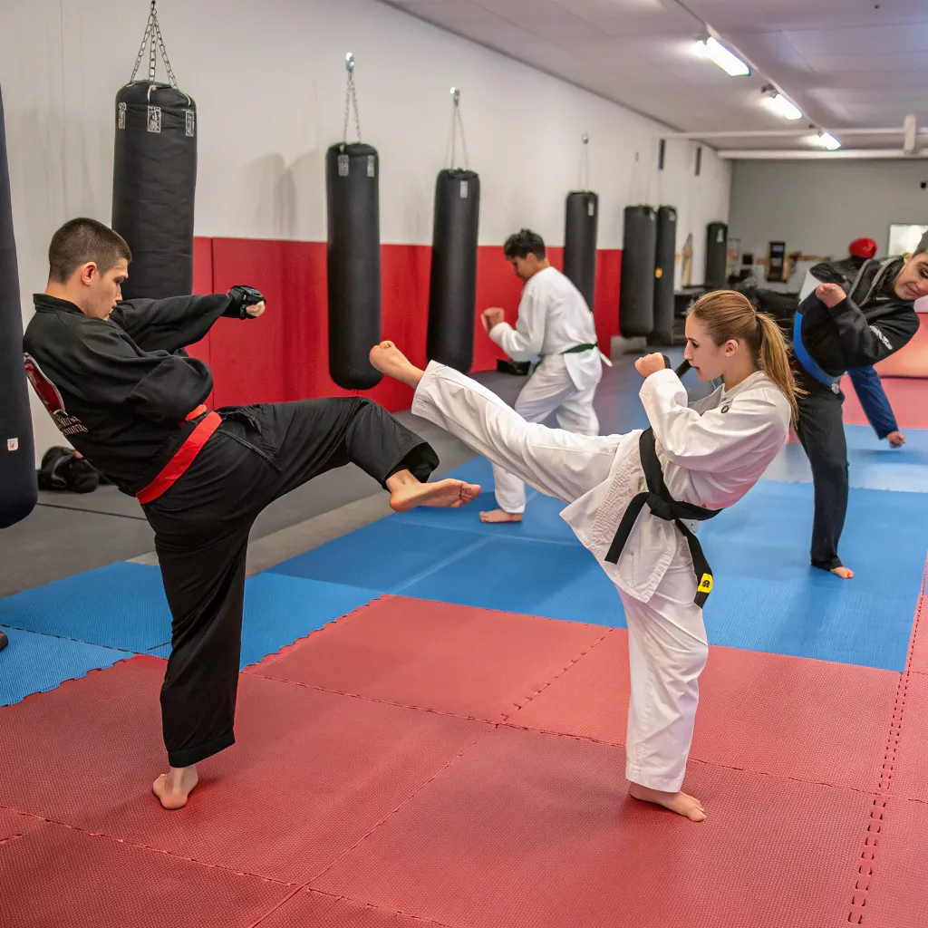 Martial Arts Class in action